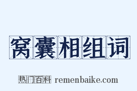 窝囊相组词是什么意思的图片